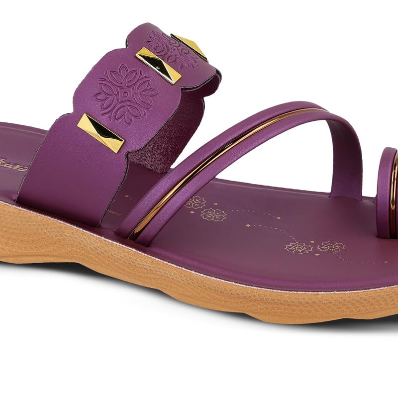 Image of WALKAROO Women's Casual Wedge Sandal|Soft Cushion Footbed&Anti-Slip Outsole,Textured Multi Strap Closure|Stylish,Fashion & comfortable for all day use|W7673