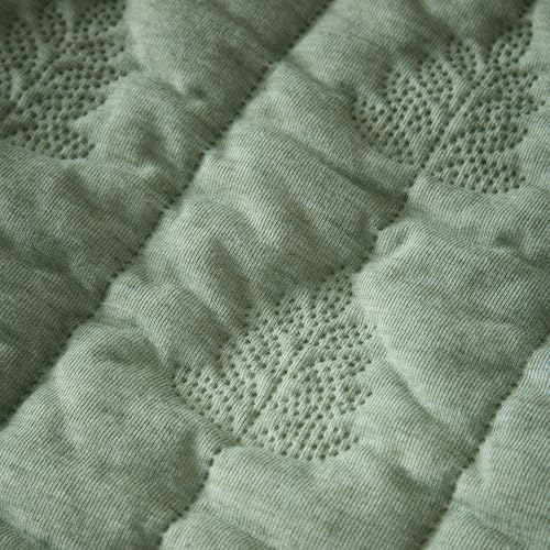 Parure de lit Super King Size vert avec housse de couette texturee moderne chic Pineapple Elephant - 6