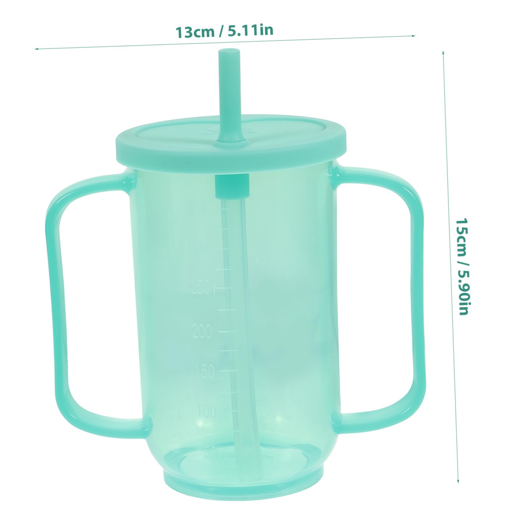 TOVINANNA Spill Proof Cup for Elderly Care Drinking Cup Handle for Bedridden Patients