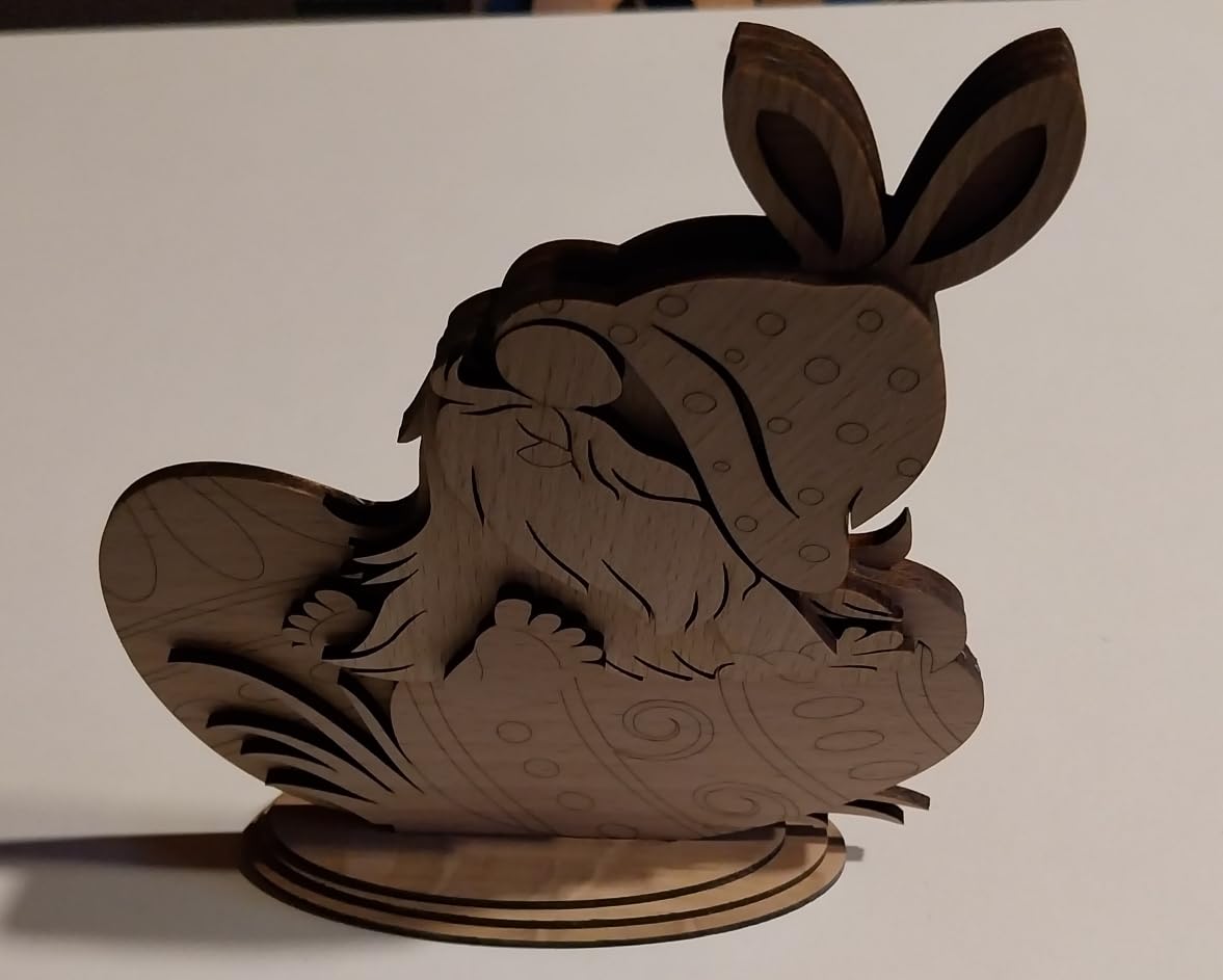 Décoration de Pâques en Bois : Idée Cadeau de Printemps Lot de 3 Gnomes