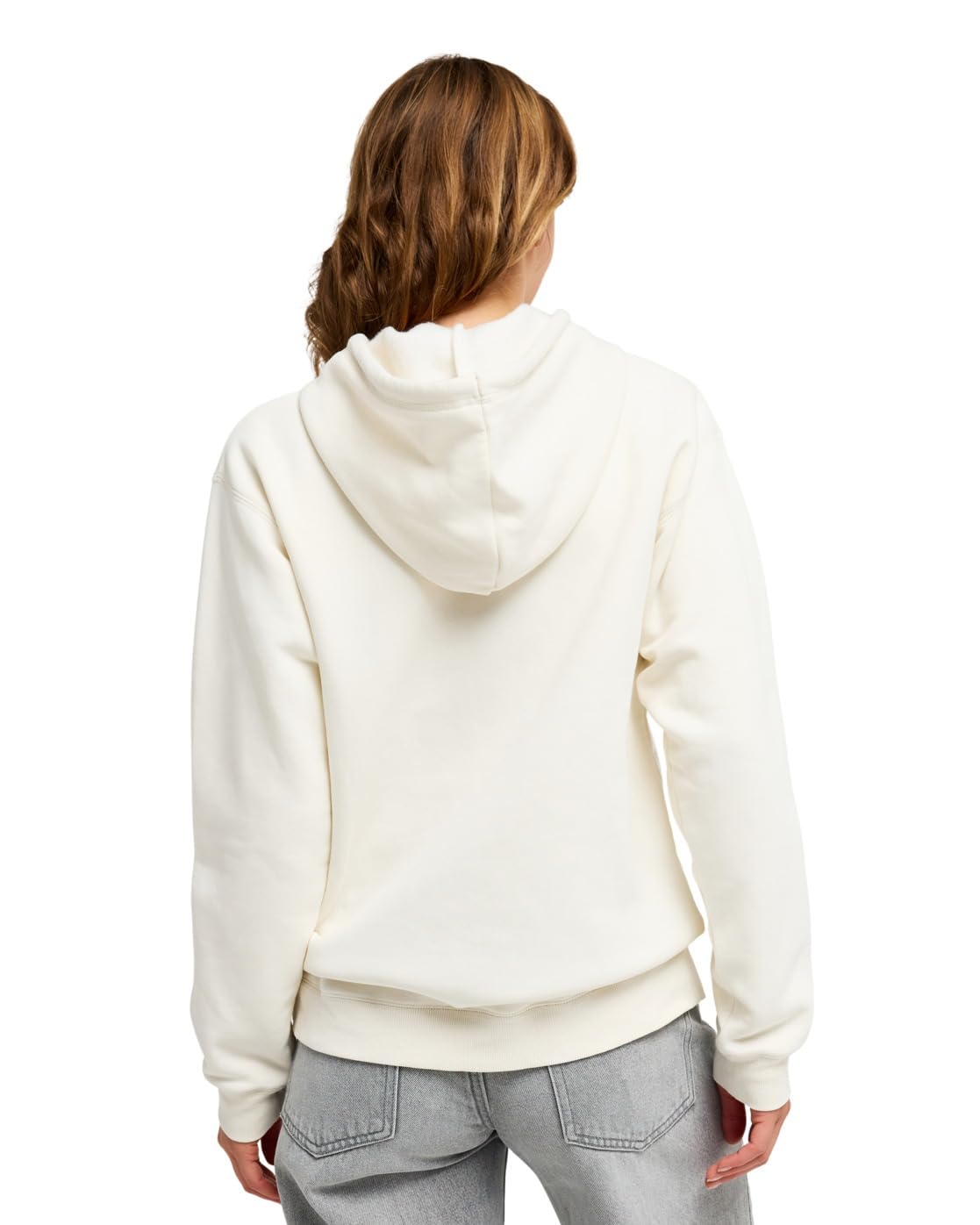 Roxy Surf Stoked Brushed Art - Felpa con Cappuccio da Donna, Colore Bianco