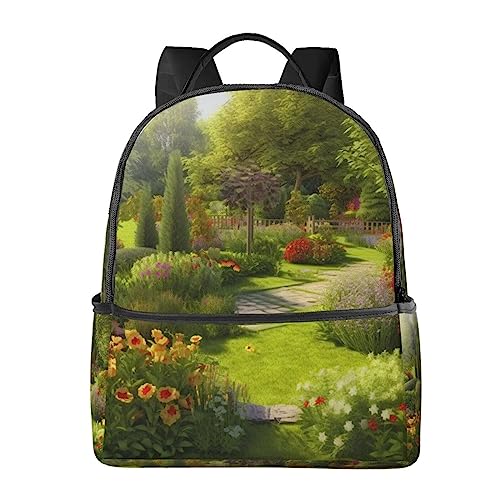 Sac à dos d'ordinateur BAFAFA aux finitions soignées et motif floral élégant