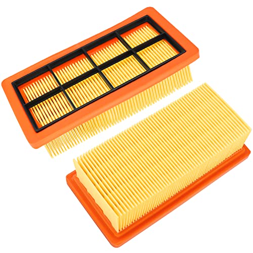 Rebirthcare 2 Piezas Filtros HEPA para Kärcher 66.41 5-953.0 7420 Filtro Aspirador para Kärcher AD2, AD2 Battery, AD4 Premium, AD3 Premium, AD3, AD 3.200, AD 3.000 Recambios Accesorios