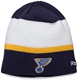 Bangladesch Reebok NHL Center Ice Strickmütze, offizielles Teamspieler, St. Louis Blues, Einheitsgröße