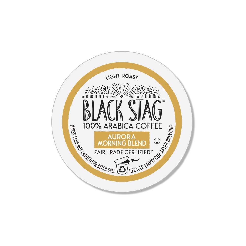 Amazon.com: Black Stag Coffee Aurora Morning Blend, 72 Count (6-12pk) Single  Serve Coffee Pods for Keurig K-Cup Brewers : Grocery & Gourmet Food