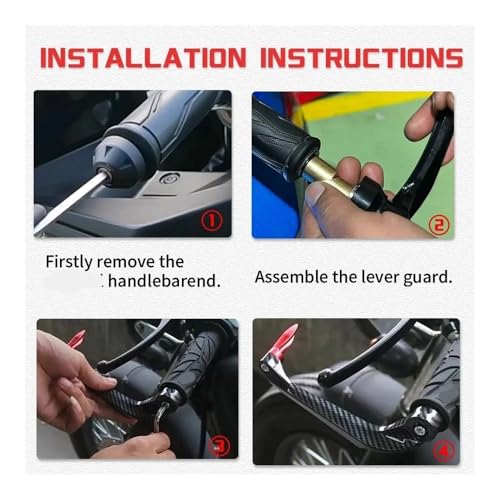 Protecteur Guidon Moto Aluminium CNC Leviers Frein Embrayage ER6N