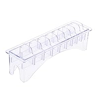 Vista 1 de Estuche organizador rectangular para cortar el cabello, peine guía de plástico, caja de almacenamiento de 10 bloques, herramientas universales