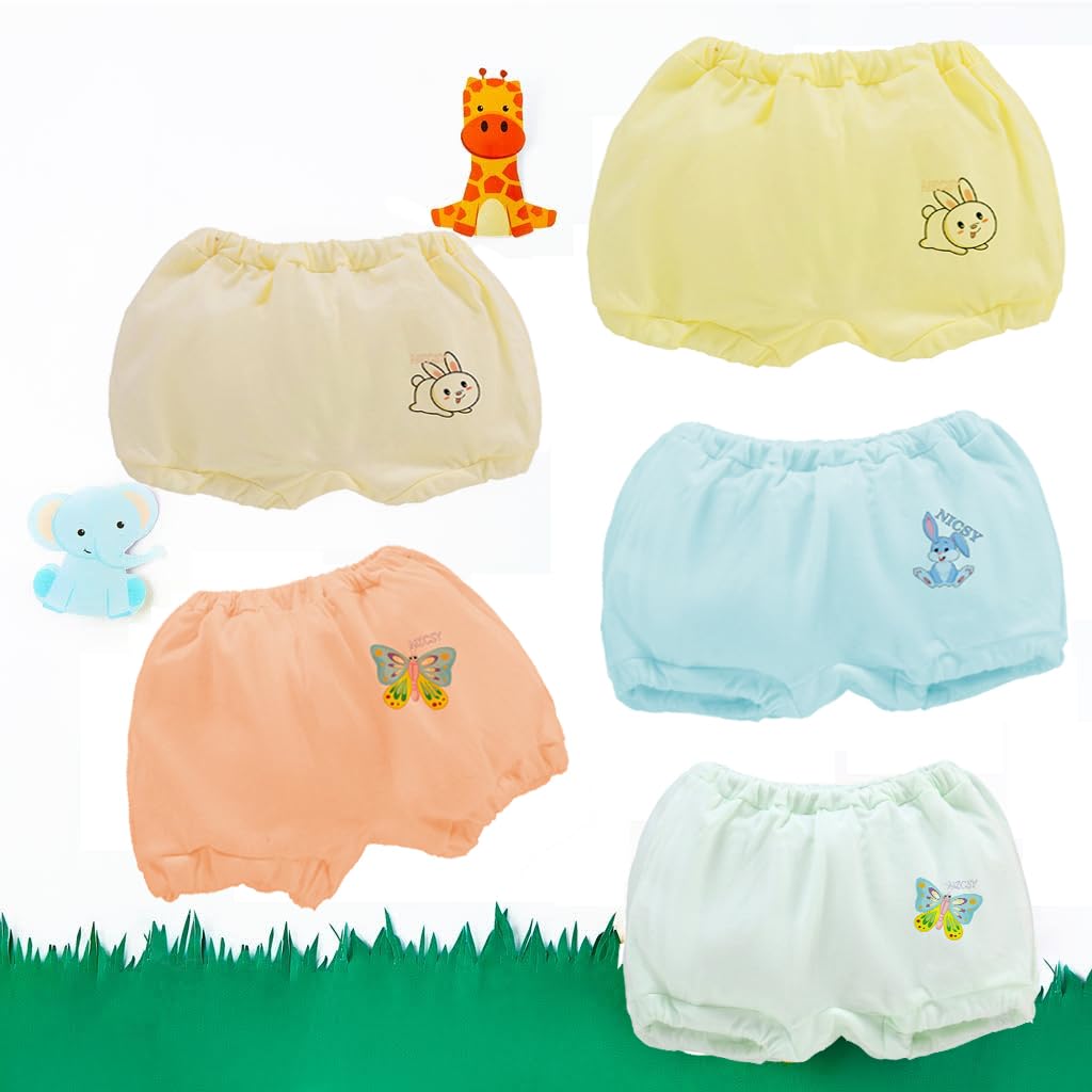 NICSY Baby Bloomers Boy and Girls Cotton Panties/Underwear/Briefs Set (0 Months-6 Months, 6) 2