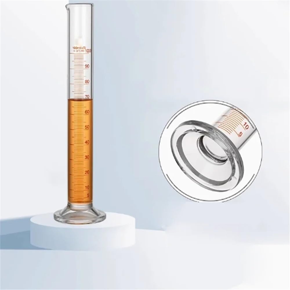 Cristalería de Laboratorio Probeta graduada de vidrio de 100 ml for petróleo, cilindro de medición con cilindro graduado
