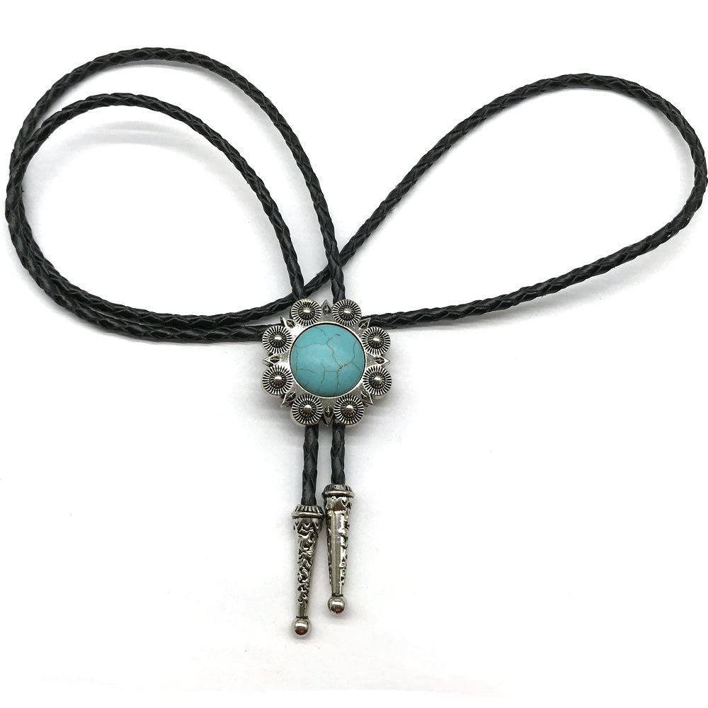 cravatta bolo, For uomo donna distintivo rotondo vintage turchese - cravatta