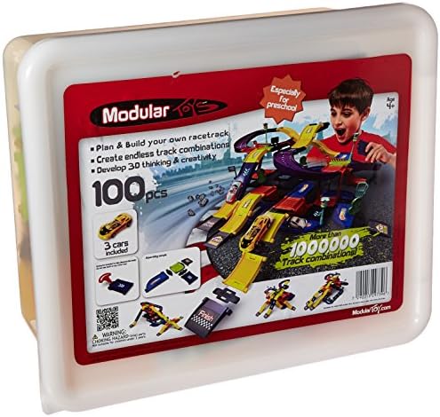 Modular Toys USA 3D Mega Racetrack Set with Storage