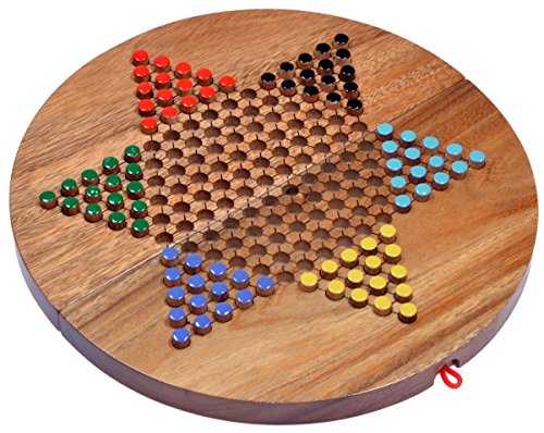 LOGOPLAY Halma Gr. XL - Stern Halma - Chinese Checkers - Strategiespiel -...