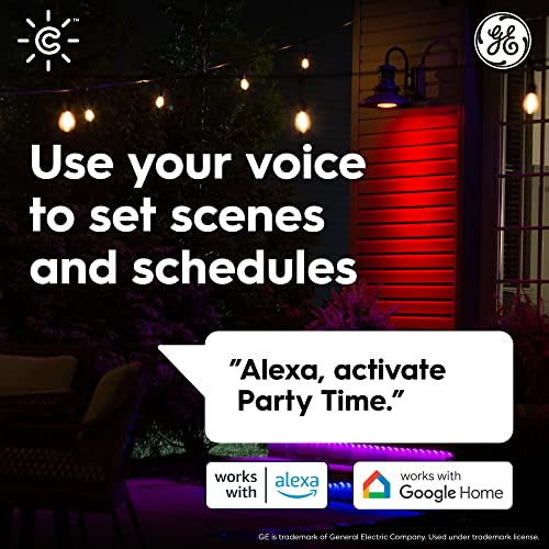 Ge Lighting Cync Smart Led Light Bulb, Color Changing Lights, Bluetooth And Wi-Fi Lights, Works With Alexa And Google Home, Par38 Outdoor Floodlight (1 Pack) #TOP3