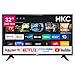 Produktbild HKC Fernseher 32 Zoll (80 cm) Smart TV mit Vidaa, Netflix, Prime Video, Rakuten TV, DAZN, Disney+, YouTube, UVM, WiFi, Triple-Tuner DVB-T2 / S2 / C
