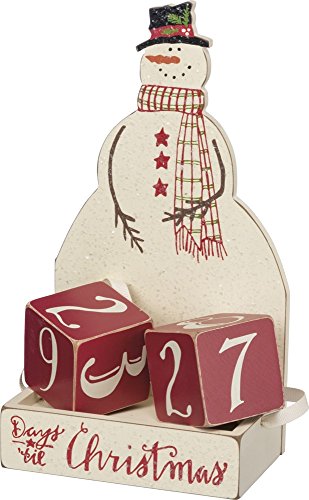 Primitivesbykathychristmascountdownwoodblockssetsnowman3piece  Urban Country Home Decor Primitives by kathy christmas countdown wood blocks set snowman 3 piece  urban country home decor