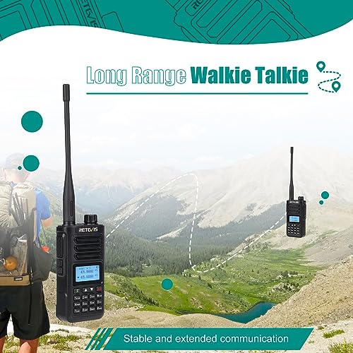 Retevis RA89 Amateurfunkgerät, Dualband Funkgerät, Unterstützung Chirp Amateurfunk, IP68, COMP, 1750hz, DTMF, VFO, Langstrecken, 2500mAh Akku, Typ-C, Handfunkgerät für Jagd, Notfallrettung (2 Stück)