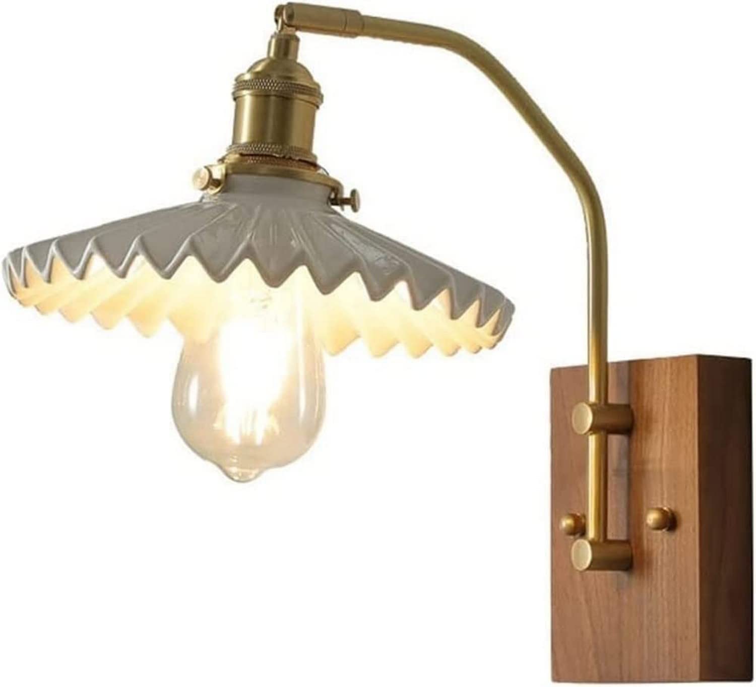 Accesorio de iluminación de pared en latón y cerámica de alta calidad
