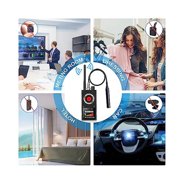 LUVISEE Hidden Camera Detector Anti Spy RF Signal Detector Bug Detector, Camera Finder Scanner, GPS Tracker Detector, Protect Privacy Counter Surveillance Equipment New Intelligent Infrared Detection - Image 7