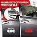 All-Fit Automotive Car Door Edge Protector – Universal DIY Edge Trim to Prevent Scratches & Dings – Flexible Adhesive Molding Trim for Cars, Trucks & SUVs (10 Ft - White)