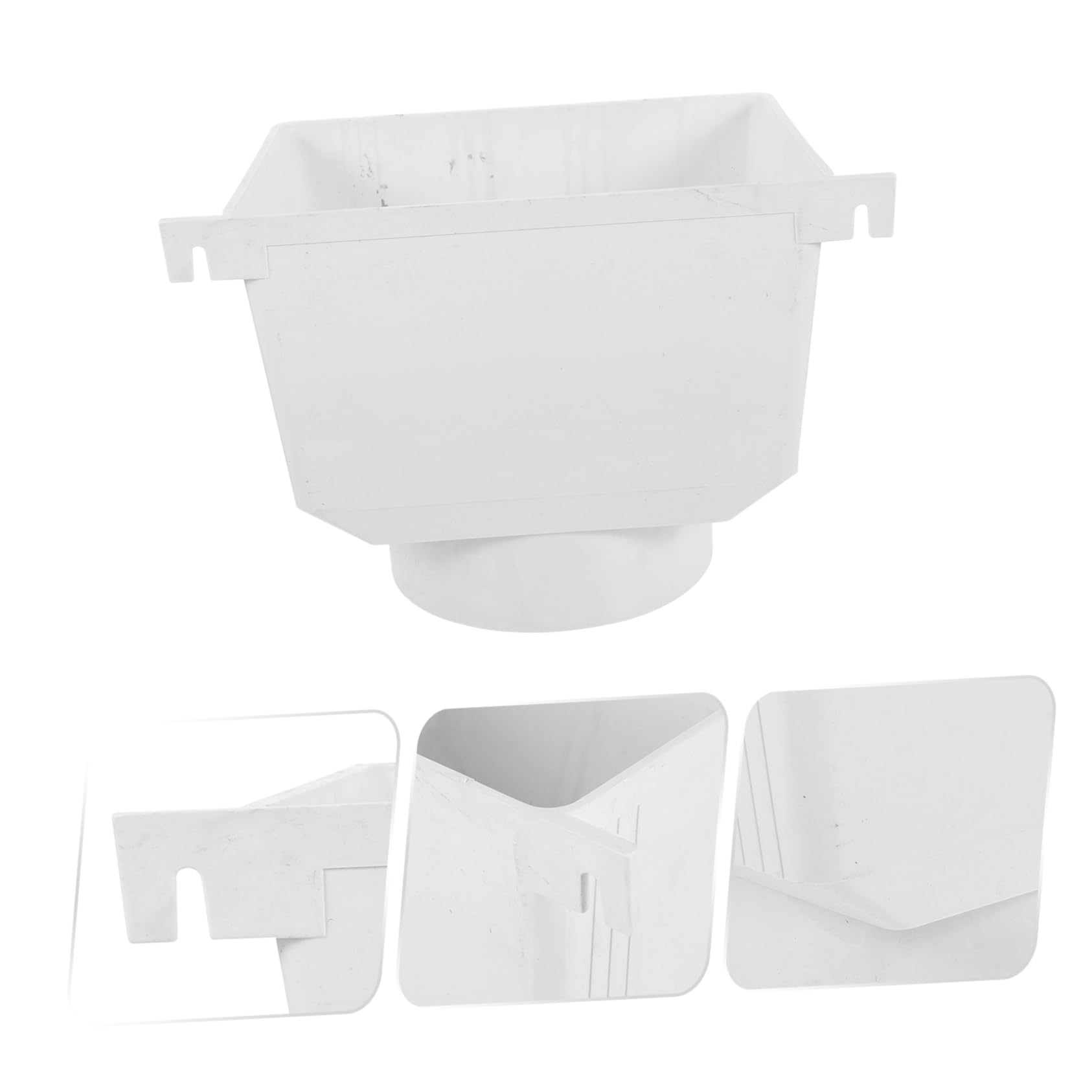 Deviatore per Pluviale in PVC Bianco, Raccoglitore Acqua 1 Pz | Lavorazione Precisa, Lunga Durata, Scolo Pubblico e Fabbrica, Impiego Industriale per Canalizzazioni