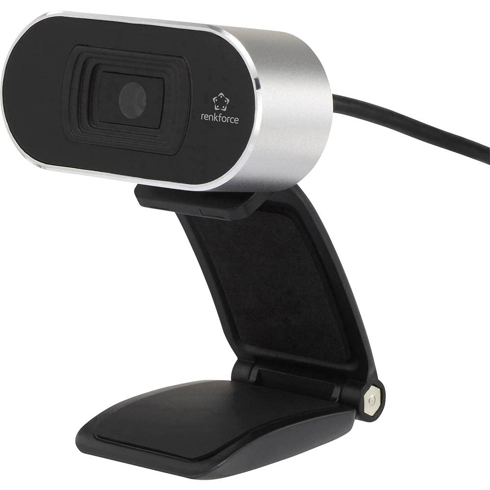Renkforce RF-WC1080P Full HD Webcam 1920 x 1080 Pixel Clamp Mount
