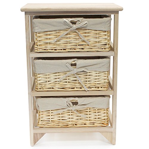 Sabichi - Cassettiera in legno per camera da letto...