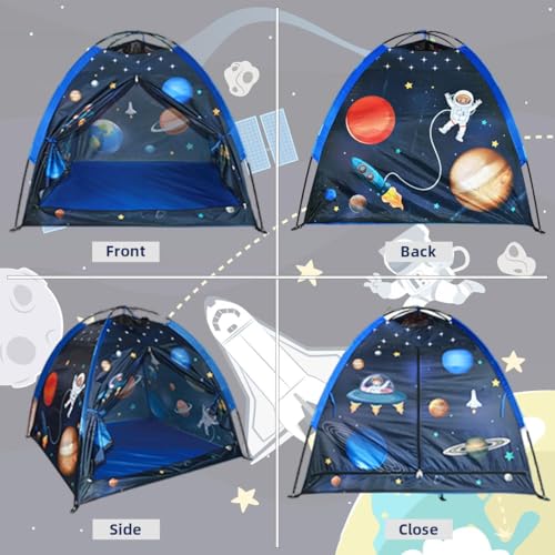 Image of Kids Play Tent House | Kids Tent House Foldable | Tent for Camping | Toys for 2+ Years Girls and Boys| Light Weight Water Repellent |Play Tent for 2 Person (Space) (Rocket Tent Big= China)