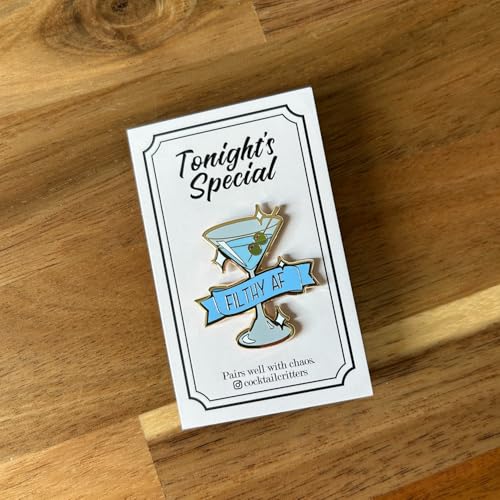 Image of Classic Cocktail Cute Enamel Pins for Bartender Aprons, Jackets, Backpacks and Purses, Shirt and Suit Lapels, Button Badges Brooch Fashion Jewelry