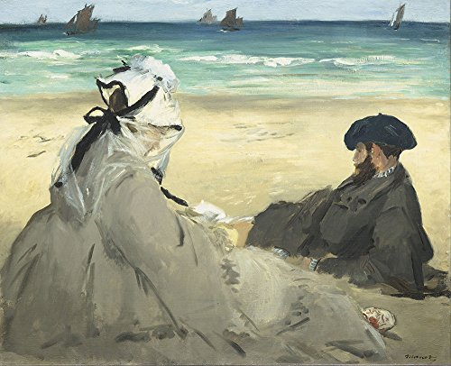 Arte de Edouard Manet - On The Beach, el cuadro mate mediano que inspira paz en casa 2