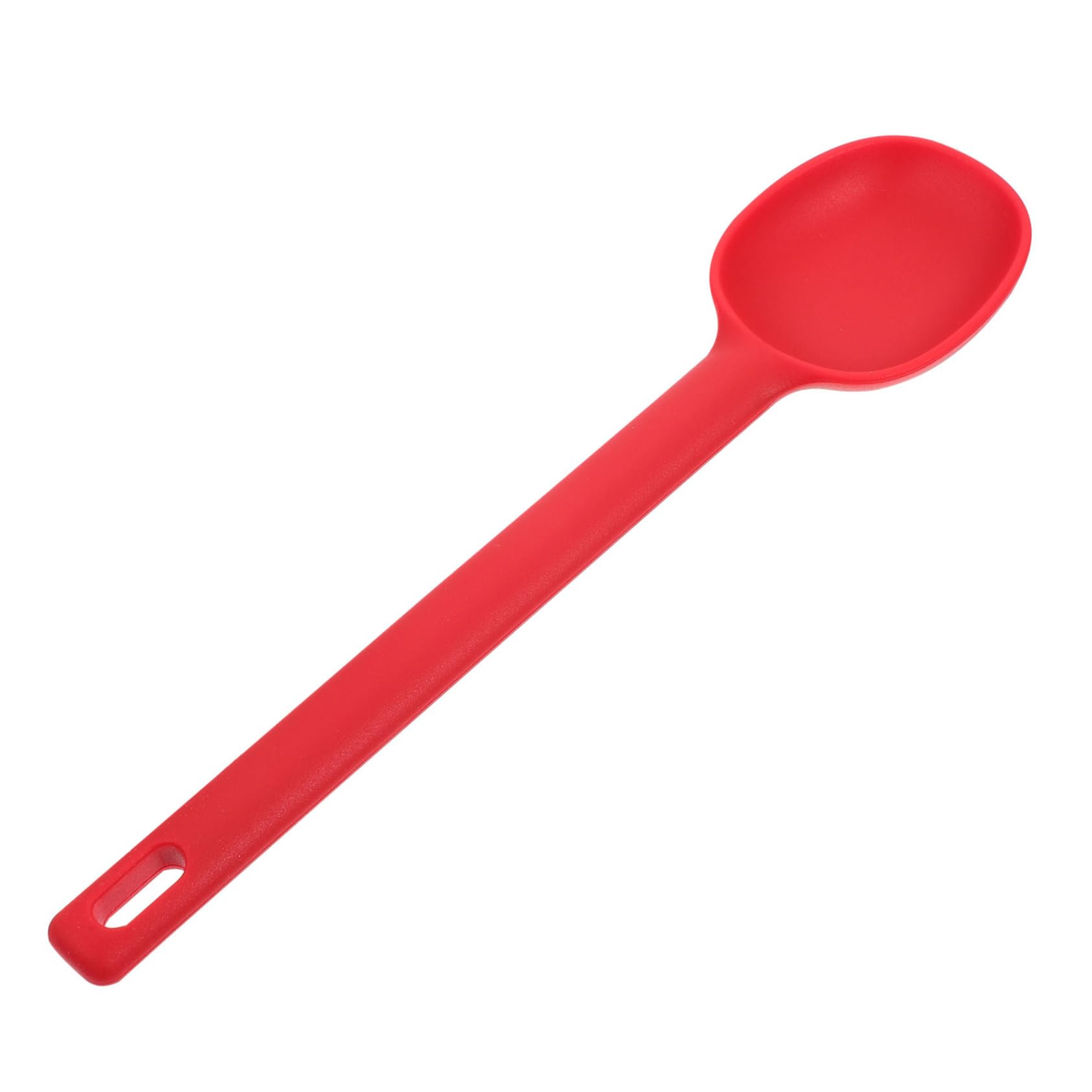 BESTYASH 1Pc Silicone Soup Spoon Stirring Spoon for Soup Salad Porridge Creative Kitchen Utensil Heat Resistant Versatile Food Serving Tool