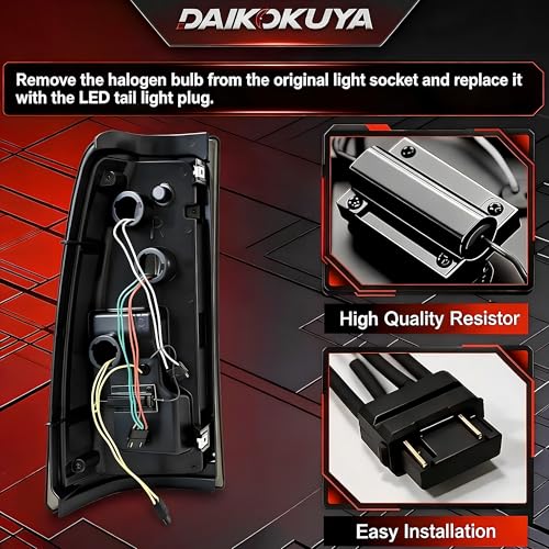 Image of Sequential Led Tail Lights Fit for 1999-2002 Chevy Silverado 1500 /2500,1999-2006 GMC Sierra 1500 /2500 /3500, Starting Animated Dynamic Turn Signal,Reverse Light,Brake Light,Rear Light Assembly, Clear B