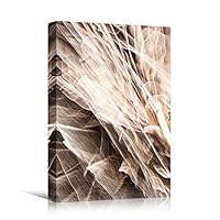 Canvas Wall Art White Abstract Lights Abstract Colorful Hallway Industrial Lights Mixed Media Multicolor Neon - 12x18 inches