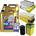 Produktbild QR-PARTS 69347134 Filter Set Inspektionspaket 10 Liter Motoröl Longlife III 5W-30 MANN-FILTER Innenraumfilter Luftfilter Ölfilter