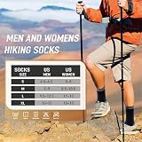 Skarpety Merino dla Mężczyzn i Kobiet, Termiczne Skarpety Zimowe, Ciepłe, Grube, Zapobiegające Otarciom, do Trekkingu, B