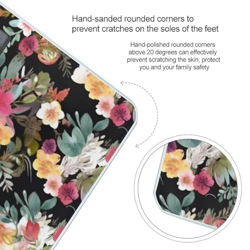 Báscula Digital de Baño Steer Floral de Vidrio Templado miniatura 4