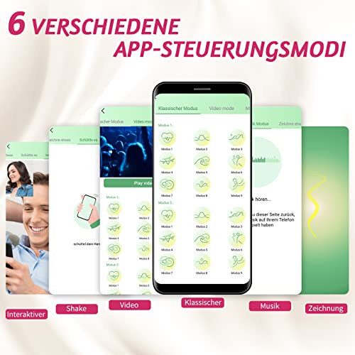 Vibrator Dildo Vibration für Frauen Sex Spielzeug für Paare - Silikon Erotisches , Bluetooth Vibratoren, Vibratorstarb Sex Toys mit 9 x 9 Swing-Modi – Bild 3