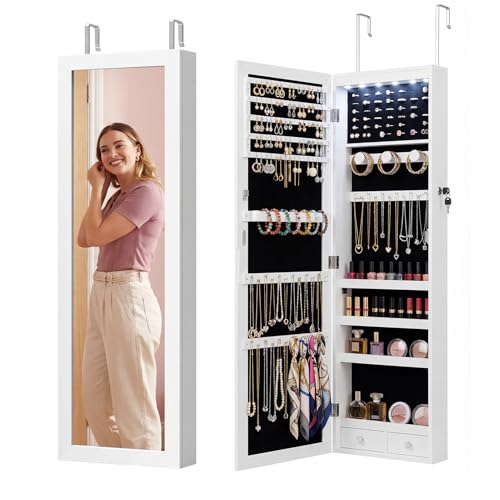 Antok 6 LEDs Jewelry Cabinet with Lock