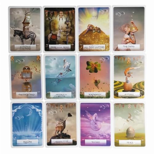 Image of DUNGRANI ENTERPRISE Wisdom of The Oracle Pocket Divination Card Game: A 52-Card Oracle Deck for Love, Happiness, Spiritual Growth, and Living Your Purpose for Adults (Wisdom of The Oracle)