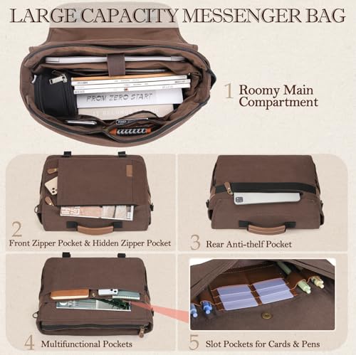 Maletín messenger para laptop de 17 pulgadas resistente al agua miniatura 4