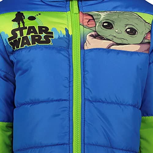 Dreamwave Star Wars The Mandalorian Baby Yoda Toddler Boys Puffer Jacket 4T4