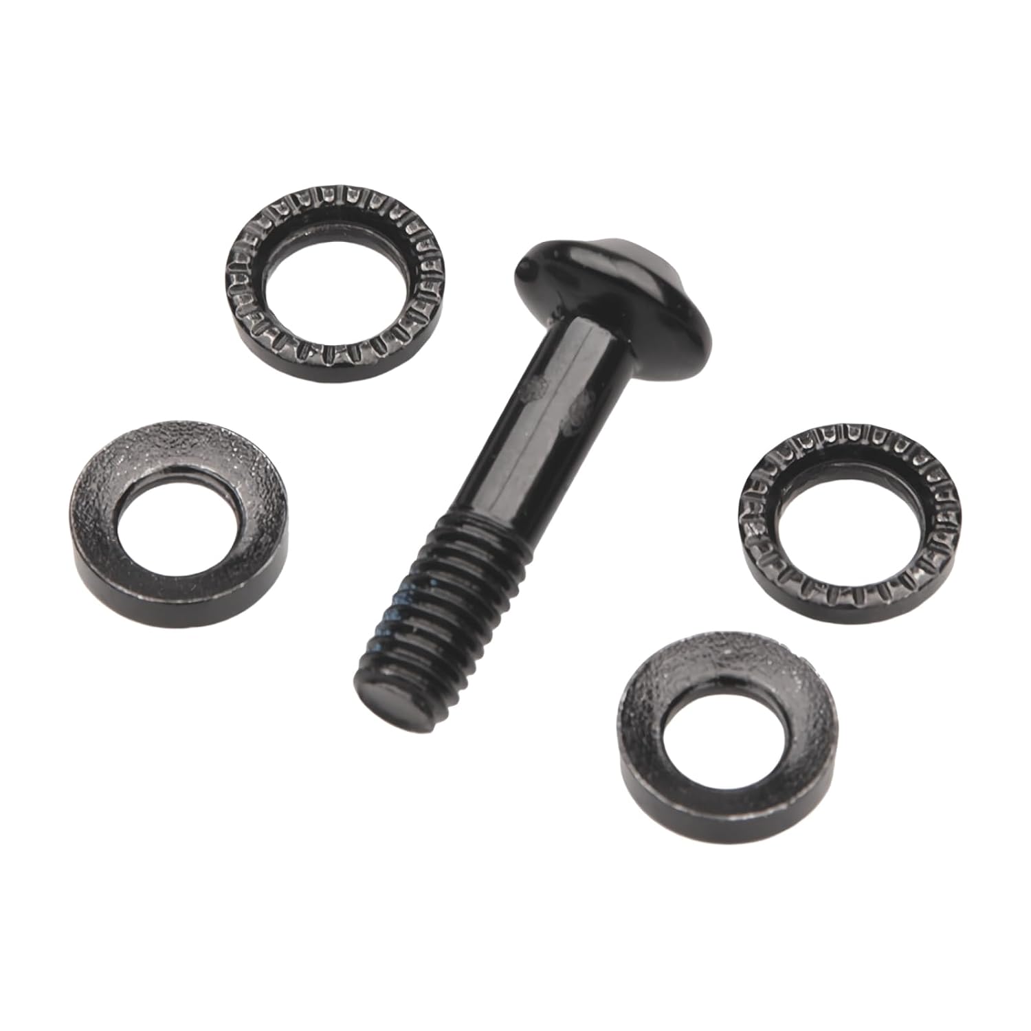 Bicycle Disc Brake Caliper Mount Bolt Set M6x24mm with Washers for Mountain Hydraulic Disc Brake Fixed Bolt Replacement, Black