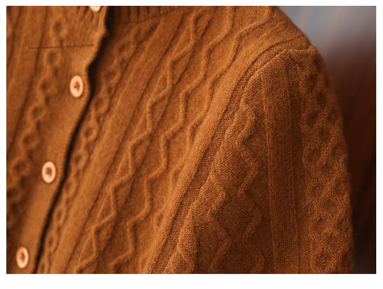 Scialle Donna,Donne Caldo Spalla Scialle Mantello Corto Lana Merino Lavorato A Maglia Scialle Poncho Treccia Cardigan Aperto Davanti Bottone Spalla Protezione Collo Inverno Spalla Caldo C