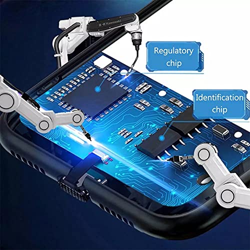 Image of KRZNA LED Sound Activated Back Cover Compatible with iPhone, Flashing Luminous LED, Tempered Glass Back - [ Model - Cyberpunk ] (iPhone 12 Mini)