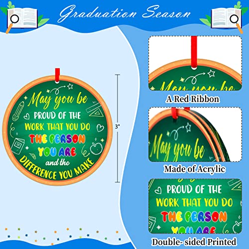 D4Dream Teacher Appreciation Gifts For Women Men Teacher Ornament Teacher Christmas Ornament Gifts Graduation Back To School Valentines Day For Retired Daycare Teacher End Of Year Gifts From Student #TOP6