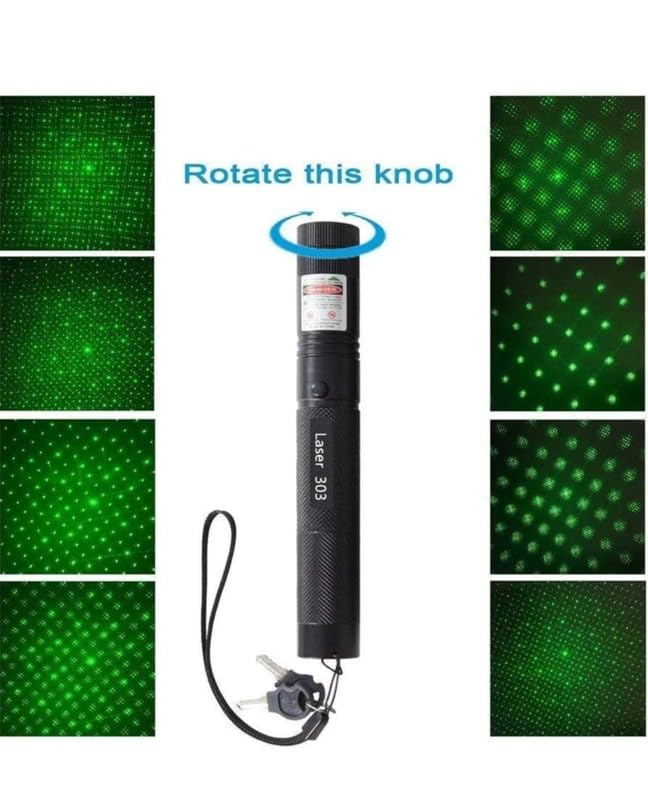 Image of Aluminium 500Mw Rechargeable Green Laser Pointer Party Pen Disco LED Light 5 Mile + Battery, ?3.7 Volts L100