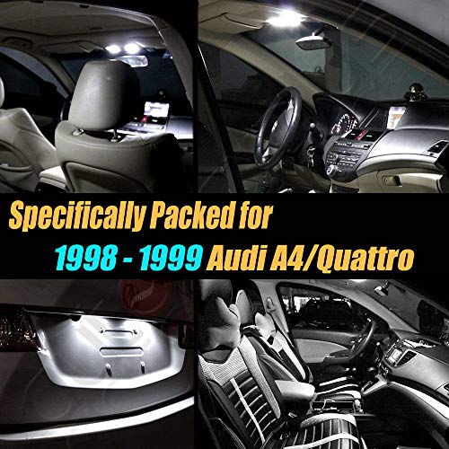 Kit 16 luces LED interiores blanco 6000K para Audi A4 1998-1999 miniatura 2