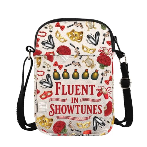 Sac à bandoulière sur le thème du théâtre pour ranger vos livrets sans encombre