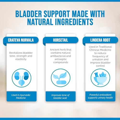 Image of Better Bladder Control Supplement for Women & Men - Bladder Support Supplement to Help Reduce Urinary Leaks, Frequency & Urgency - 120 Count (2 Bottles)