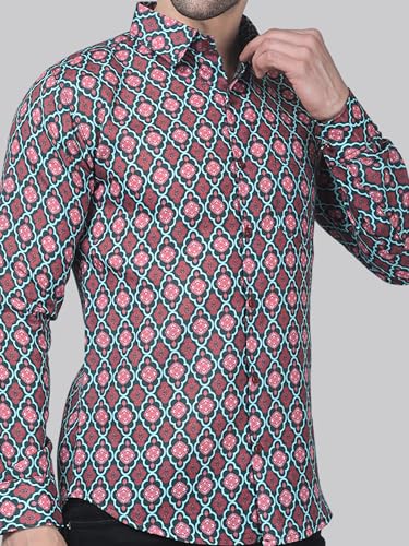 Image of TB Trybuy.in Avant-Garde Exclusive Men's Printed Cotton Shirt