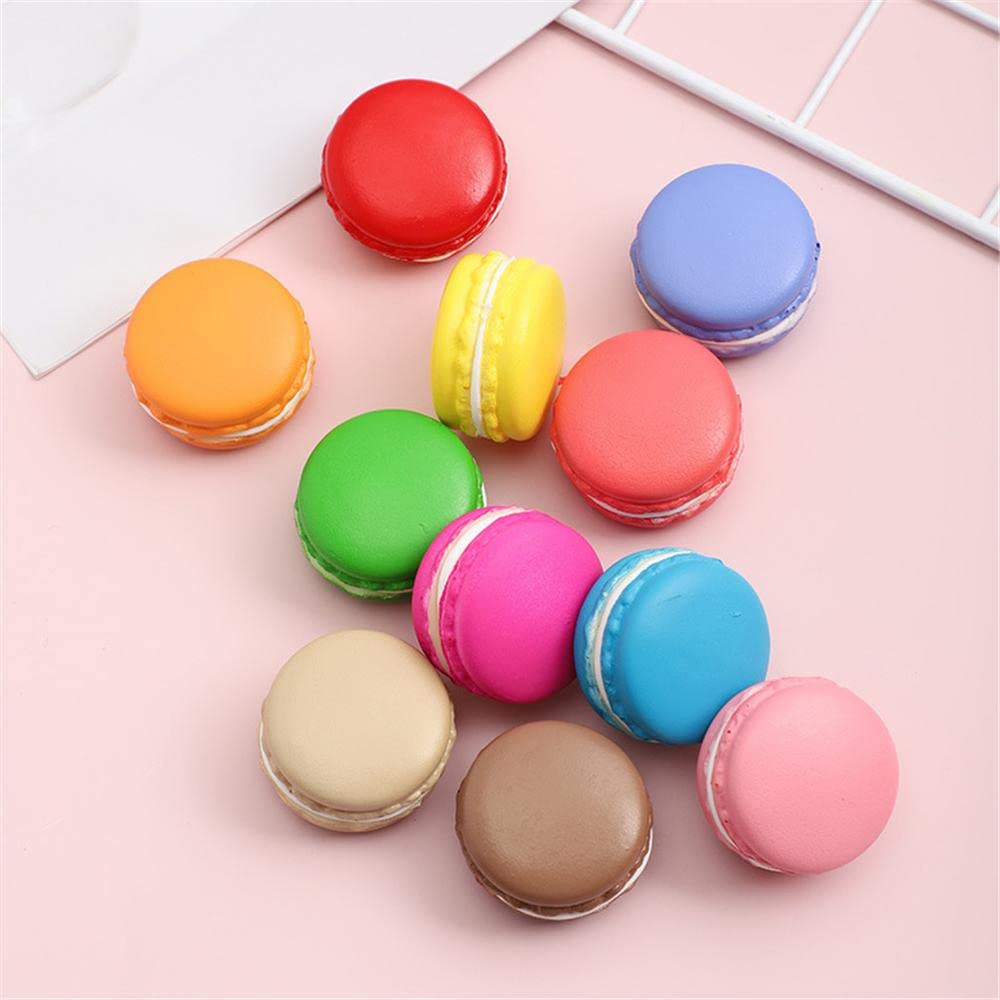 Macaron Artificiel En Résine - Modèle Décoratif Réaliste 5x5x3 Cm - Pour Décoration Cuisine, Photo, Vitrine